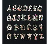 Faguo 26 Letters Initial A-Z Alphabet Charms Pendant Garden Fairy Tale Jewelry Making