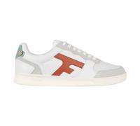 Faguo Hazel Men's Leather Sue Trainers White, white, 6 UK