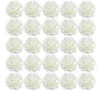 FagusHome 30 Pcs 8 Inch Big Silk Hydrangea Heads Artificial Flowers Heads with Stems Fake Hydrangea Flowers for Décor