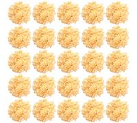 FagusHome 30 Pcs Silk Hydrangea Heads Artificial Flowers Heads and Stems Fake Hydrangea Flowers for Home Wedding Decor (Champagne)