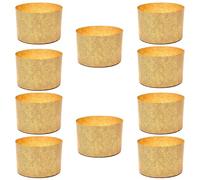 FAH FAMILY AT HOME Panettone Mold, 500g (10pcs) - Natural Pure Cellulose Paper Baking Forms for Panettone, Paska, Kulich - Heat Resistant up to 200°C, Recyclable, Self-supporting