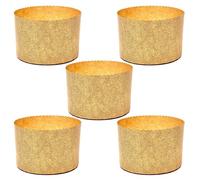 FAH FAMILY AT HOME Panettone Mold 500g, 5pcs - Professional Natural Pure Cellulose Paper Forms for Baking Paska, Kulich, Panettone Baking Forms, Heat Resistant up to 200°C
