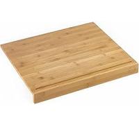 FAHAAM Counter Edge Chopping Board Wood, Bamboo Cutting Board, Natural Wood Kitchen Chopping Board, Fruits Serving Board, Large Wooden Choppingboard, Wooden Worktop Saver, Meats Vegetable Bread.