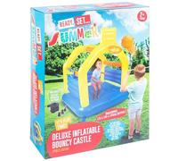 FAHAAM Deluxe Inflatable Bouncy Castle with Sports Features, Inflatable Trampoline for Kids, Bounce House, Basketball Hoop, Kids Toys, inflatable Bouncer for Indoor Outdoor.