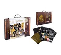 FAHAAM Kids Quidditch Scratch Art Kit for Adults & Children, DIY Arts & Crafts with Stylus, Scratching Cards Kit, Party Favour Games Activities Christmas Birthday DIY Craft Toy Gift for Boys & Girls.