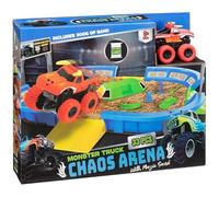 FAHAAM Kids Truck Chaos Arena Playset 33pc with Magic Sand, kids Racing Track Set, Ultimate Crush Yard Playset, Truck Car Toys, Kids Toys for Boys and Girls Ages 3 and up. (H41 x W10 x D34.2cm)
