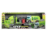 FAHAAM New|| City Recycling Playset with Bin Lorry, Transporter & Wheelie Bins, With moving parts, lights, and sound effect features, For 3+ years||