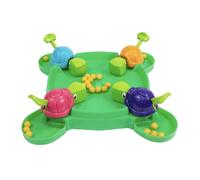 FAHAAM New||Hungry Turtles Game, For 4 Years+, Easy to set up, Suitable for 2 to 4 players, Feed your turtle quickly before the marbles run out||