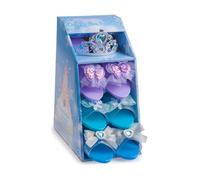 FAHAAM New||Princess Dress Up Shoes and Tiara Set, Girls Play Shoes with Crystal Crown, Blue and Purple Slippers with Decorative Bows, Royal Costume Accessories|| Toys Birthday/Xmas Gifts