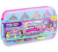 FAHAAM||New Slimy Ultimate Bucket Fun Set|| 7 Types of Slime, 620g|| Children Xmas Birthday Gift Kids Toys|Includes 1 x Cool storage tub+7 x Slimy compounds+2 x Magical mix-ins)
