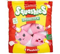 FAHAAM Squashies Drumstick Plushies 5pk Decorative Cushion Toy Set Squashies Drumstick Mini Plush Pillow Bag Friends Sweets Plushie Cuddly Plush Sweet Toys Soft Toy Plushies Set for Kids. (44x37x7cm)