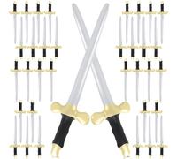 Fahacop 36 Pack 24 Inch Inflatable Swords Bulk Blow up Pirate Prince Swords for Swimming Pool Birthday Halloween Cosplay Medieval Pirate Party Stage Props, 2 Colors (Color Set 2)