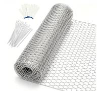 FAHAKO Rat Proof Rodent Mesh Roll, 0.4M x 5M Galvanized Steel Wire Mesh | Vegetables Garden Rabbit Fencing, Snake Fence, Chicken Gopher Racoons Critters Block Rats, & Small Animals