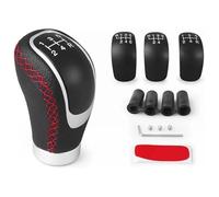 FAHBSTR Car Gear Knob 5/6 Speed Universal Manual Car Gear Stick Shift Knob Modified Stick R Gearshift Head Set Gear Stick Knob Car Shift knob(Red)