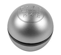 FAHBSTR Car Gear Knob for A&lfa for Romeo for Giulietta 2010 2011 2012 2013 2014 2015 2016 2017 2018 5/6 Speed Mnaual Gear Shift Knob Lever Shifter Handball(6 Speed Silver)