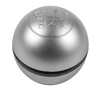 FAHBSTR Car Gear Knob for A&lfa for Romeo for Giulietta 2010 2011 2012 2013 2014 2015 2016 2017 2018 5/6 Speed Mnaual Gear Shift Knob Lever Shifter Handball(5 Speed Silver)