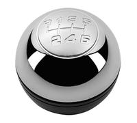 FAHBSTR Car Gear Knob for A&lfa for Romeo for Giulietta 2010 2011 2012 2013 2014 2015 2016 2017 2018 5/6 Speed Mnaual Gear Shift Knob Lever Shifter Handball(6 Speed Chrome)