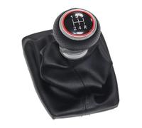 FAHBSTR Car Gear Knob for A4 8E B6 B7 2000 2001 2002 2003 2004 2005 2006 2007 2008 Shift Knob Boot Gaitor(12345r Black Line)