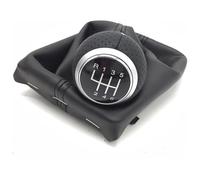 FAHBSTR Car Gear Knob for A4 S4 B8 8K A5 8T Q5 8R S Line 2007-2015 5/6 Speed Manual Gear Shift Knob Lever Stick Pen Gaiter Boot Cover Case(Silver R123456 Cover)