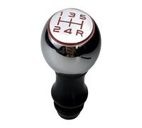 FAHBSTR Car Gear Knob for P&eugeot 106 206 306 406 107 207 307 407 301 308 2008 3008 for C2 C3 C4 Car Gear Shift Knob Lever Shifter Handle Stick(Chrome Red Knob)