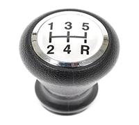 FAHBSTR Car Gear Knob for P&eugeot 106 206 306 406 407 107 207 307 Car Gear Shifter Knob Leather Stick Manual 5 Speed Shift Lever(Adapter)