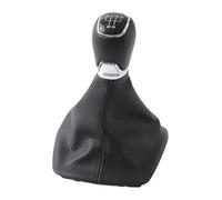 FAHBSTR Car Gear Knob for Skoda for Octavia A7 MK3 2014 2015 2016 2017 Interior 5/6 Speed Shift Gear Knob Lever Gaitor Boot Cover