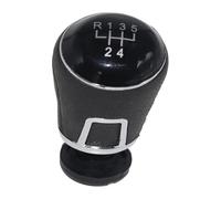 FAHBSTR Car Gear Knob for Skoda for Octavia for A5 MK2 for Sedan for Combi 2004-2008 Chrome Leather Car Shift Gear Knob Lever Gaitor Boot Cover(1)