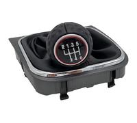 FAHBSTR Car Gear Knob for VW for G&olf 6 MK6 R20 5 A5 MK5 for GTI for GTD for R32 A6 Gear Lever Shift Knob Gaiter Boot Cover Case