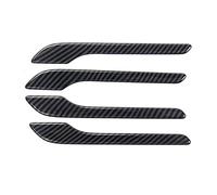 FAHBSTR Car Inner Handle for Model 3 Y Carbon Fiber Black Chrome Car Door Handle Cover Trim Sticker Styling(2)