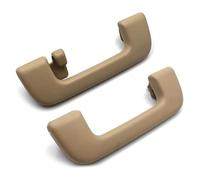 FAHBSTR Car Inner Handle Interior Front Rear Roof Door Handle for Toyota for Corolla for Camry for Yaris for Vios for Highlander for RAV4(Beige a Pair)