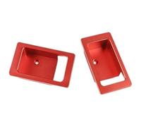 FAHBSTR Car Interior Door Handle for Land for Rover for Defender 90 110 130 2004 2005 2006 2007 2008-2019 Car Inside Door Bowl Decoration Cover(Red 2 Pcs)