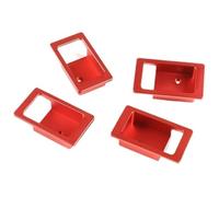 FAHBSTR Car Interior Door Handle for Land for Rover for Defender 90 110 130 2004 2005 2006 2007 2008-2019 Car Inside Door Bowl Decoration Cover(Red 4 Pcs)