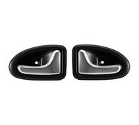 FAHBSTR Car Interior Door Handle for R&ENAULT for Clio 2000 2001 2002 2003 2004-2009 2/3-4/5 Doors Car Inside Door Knob Left Right Silver Matte Handles