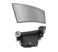 FAHBSTR Car Interior Door Handle for T&oyota for Aygo 2005 2006 2007 2008 2009 Car Grey Inner Handle Cover Door Buckle Armrest Base Black(Lh Cover and Base)
