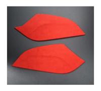 FAHBSTR Decoration Cover Trim For A3 8V S3 2013-2020 Suede Leather ABS Center Console Both Side Panel Cover Sticker Trim(Red)