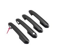 FAHBSTR Exterior Door Handle Cover for RAV4 RAV 4 XA50 2019-2021 Carbon Fiber Car Door Handle Cover ABS Decoration Protector Chrome Trim Accessories(Carbon 2 sensors)