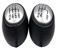 FAHBSTR for A&lfa for Romeo GT 147 166 3.2 V6 5/6 Speed Leather Gear Shift Knob Shifter Stick Arm Pen Head Replacement Parts Car Shift knob(: 6 Speed)