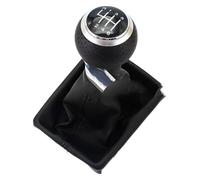 FAHBSTR for A6 C6 2004-2012 A4 S4 B8 8K A5 8T 8F Q5 8R 2007-2015 5/6 Speed Car Shift Gear Knob with Real Leather Knob Car Shift knob(6 Speed 2)