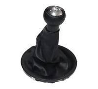FAHBSTR for Berlingo III MK3 5 Speed Chrome & Leather Gear Shift Knob Gearstick Gaiter Boot Gear Stick Knob Car Shift knob(5 Speed Set)