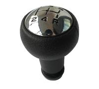 FAHBSTR for Berlingo III MK3 5 Speed Chrome & Leather Gear Shift Knob Gearstick Gaiter Boot Gear Stick Knob Car Shift knob(5 Speed knob)