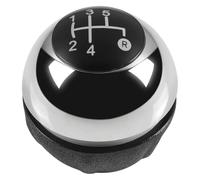 FAHBSTR for Fiat 500 500C 2007-2018 5/6 Speed Gaiter Booot Cover Case Gear Shift Knob Head Car Shift knob(5 Speed Chrome)