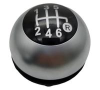 FAHBSTR for Fiat 500 Car Styling Auto Accessories The Manual Car Shift Knob 5 6 Speed Car Shift knob(Silver 6 Speed)