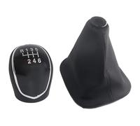 FAHBSTR for Hyundai for Ix35 2009-2015 Manual Gear Shift Knob Leather Gaiter Boot Cover Lever Gear Stick Knob Car Shift knob(Pair Black)