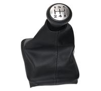 FAHBSTR for P&eugeot 206 406 5 Speed Car Shift Knob Chrome Leather Car Shift Gear Knob Lever Gaitor Boot Cover Car Shift knob