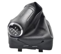 FAHBSTR for VW for Polo 9N 9N2 9N3 2002-2009 Gear Shift Knob Shifter Lever with Leather Gaiter Boot Cover Gear Stick Knob Car Shift knob