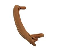 FAHBSTR Interior Door Handle Trim Passenger Inteior Door Handle with Outer Leather Cover Assembly Left Right for BMW X5 X6 F15 F16 2014-2018(Cognac,Right)