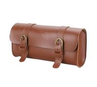 FAHBSTR Motorbike Saddle Bag Motorcycle Handlebar Bag Saddlebag PU Leather Handmade Fork Roll