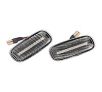 FAHBSTR Side Marker Indicator Light For A2 A3 8L A4 2000-2006 2Pcs Car Dynamic Flashing Side Marker Light Flowing Sequential(2PCS Dynamic Crystal)