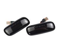 FAHBSTR Side Marker Indicator Light For A2 A3 8L A4 2000-2006 2Pcs Car Dynamic Flashing Side Marker Light Flowing Sequential(2PCS Dynamic Smoked)
