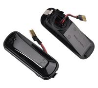 FAHBSTR Turn Signal Indicator For Civic For CRV 1996 1997 1998 1999 2000 Side Repeater Lamp Flowing LED Marker Lights Dynamic Turn Signal Light(Dynamic Smoked Black)